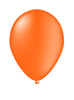 10 ballons orange - Gamme couleur unie