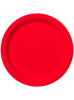 8 assiettes rouges (23cm) - Gamme couleur unie
