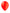 10 ballons rouges - Gamme couleur unie