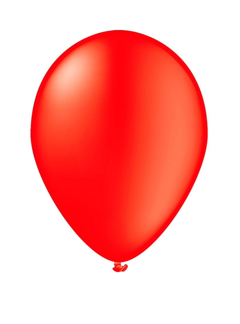 10 ballons rouges - Gamme couleur unie