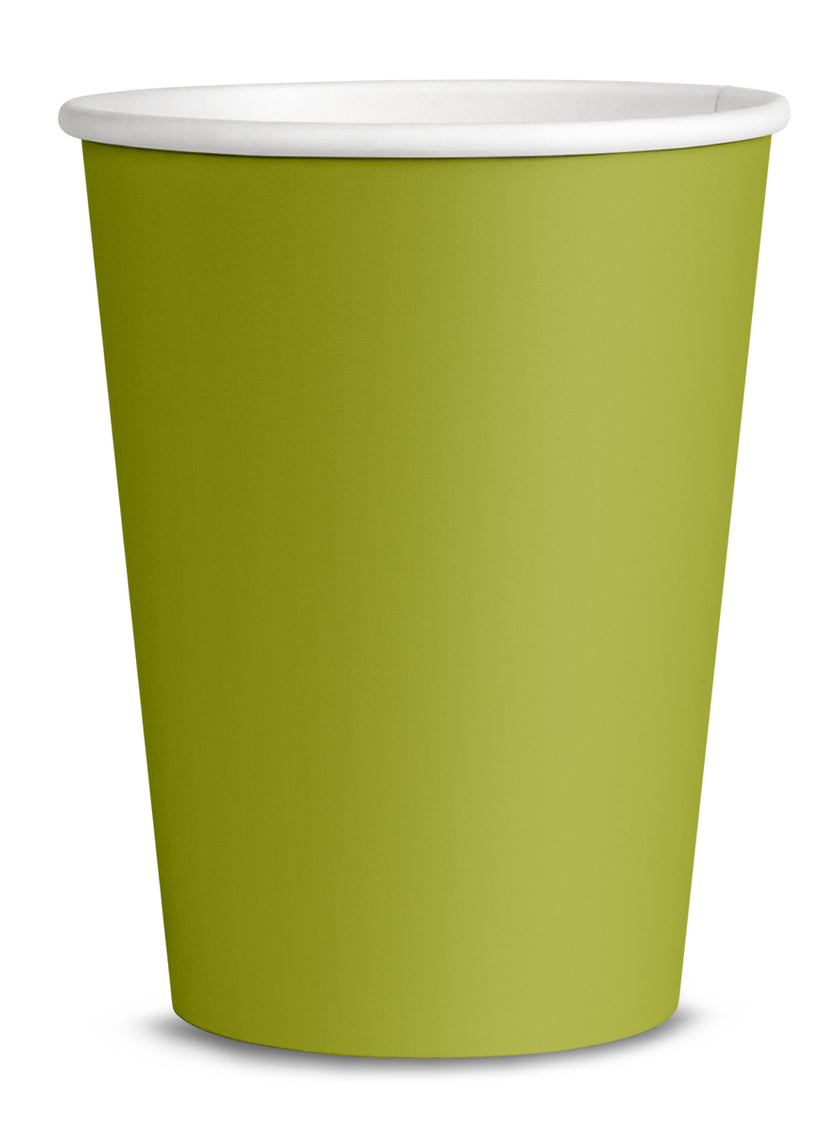 8 gobelets vert citron - Gamme couleur unie