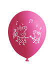 8 ballons Peppa Pig