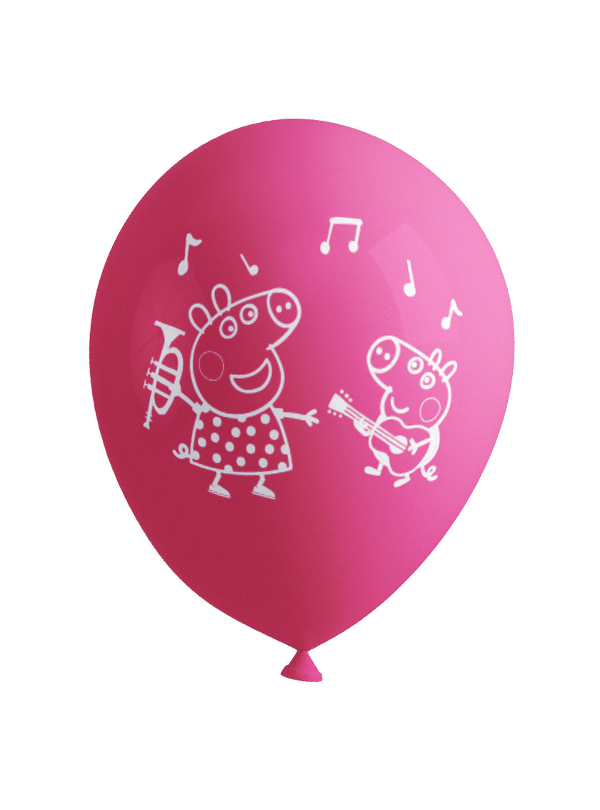 8 ballons Peppa Pig