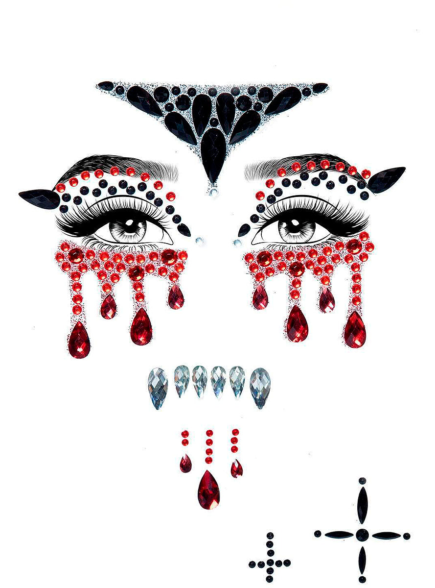 Autocollants visage Vampire
