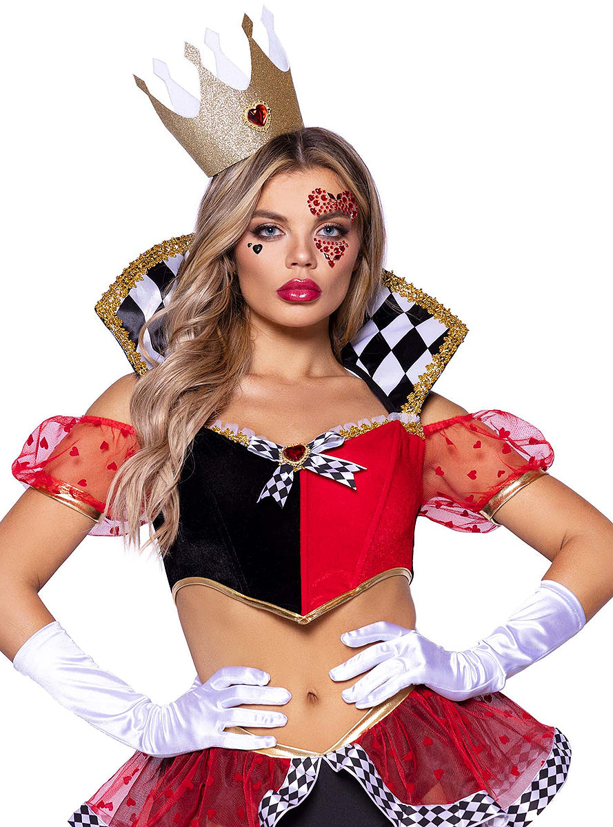 Autocollants visage Reine de Cœur