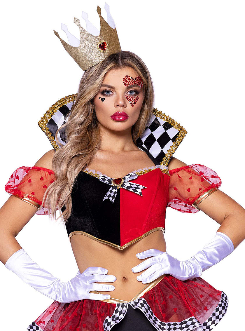 Autocollants visage Reine de Cœur