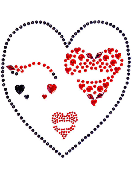 Autocollants visage Reine de Cœur