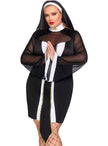 Déguisement nonne provocante femme