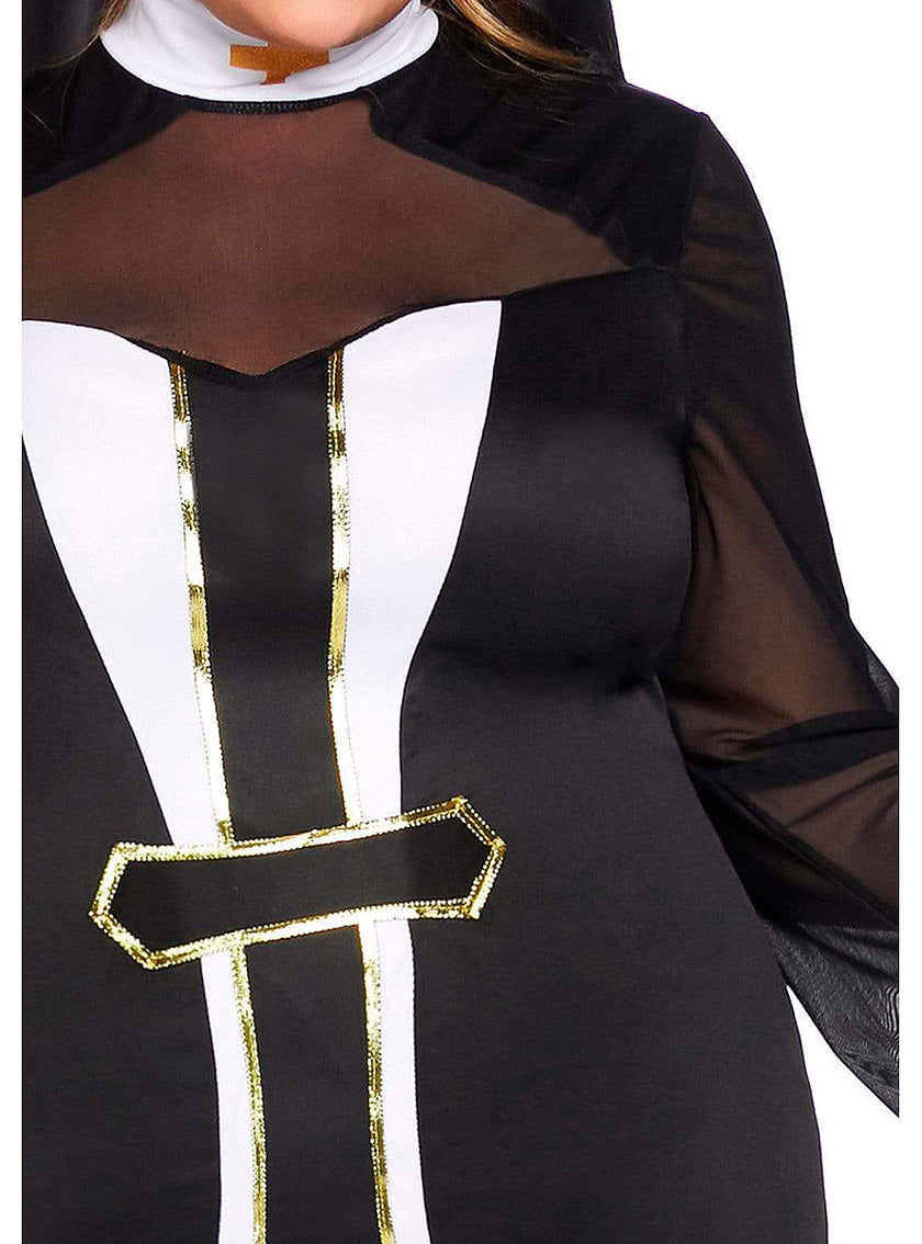 Déguisement nonne provocante femme