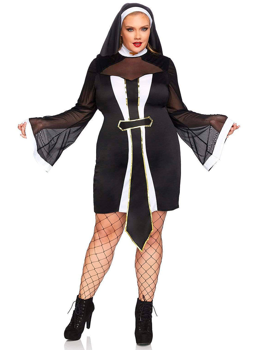 Déguisement nonne provocante femme