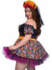 Déguisement Catrina colorée femme grande taille