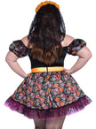 Déguisement Catrina colorée femme grande taille