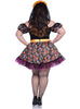 Déguisement Catrina colorée femme grande taille