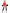 Déguisement pompom girl Halloween rouge femme