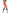 Déguisement pompom girl Halloween rouge femme