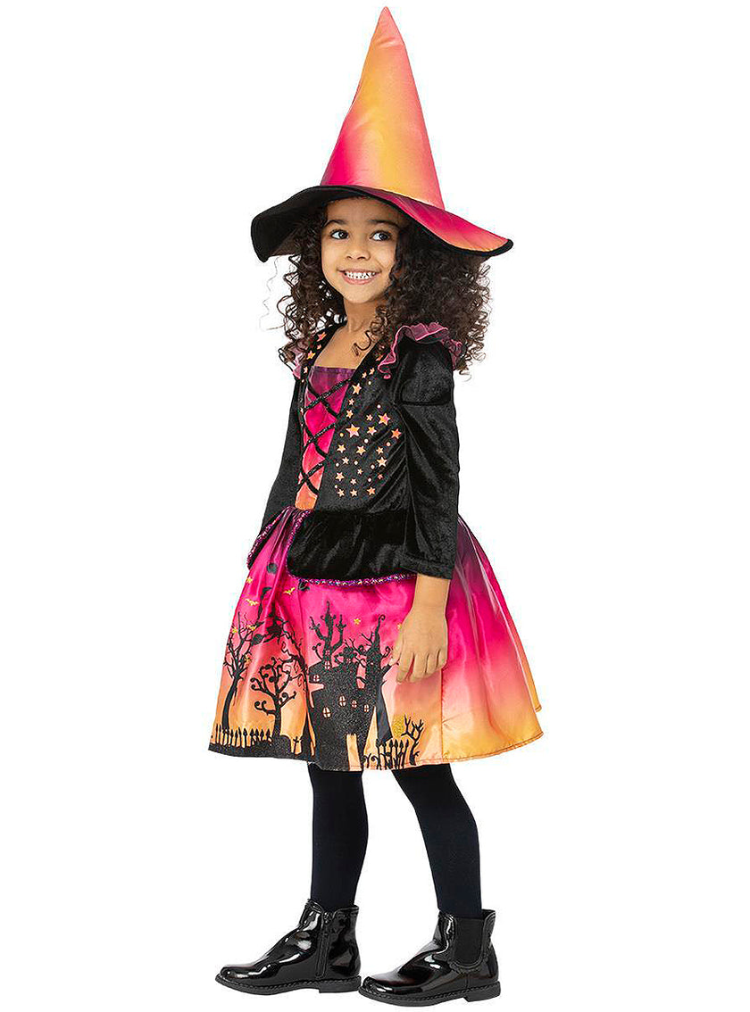 Déguisement sorcière du coucher du soleil fille