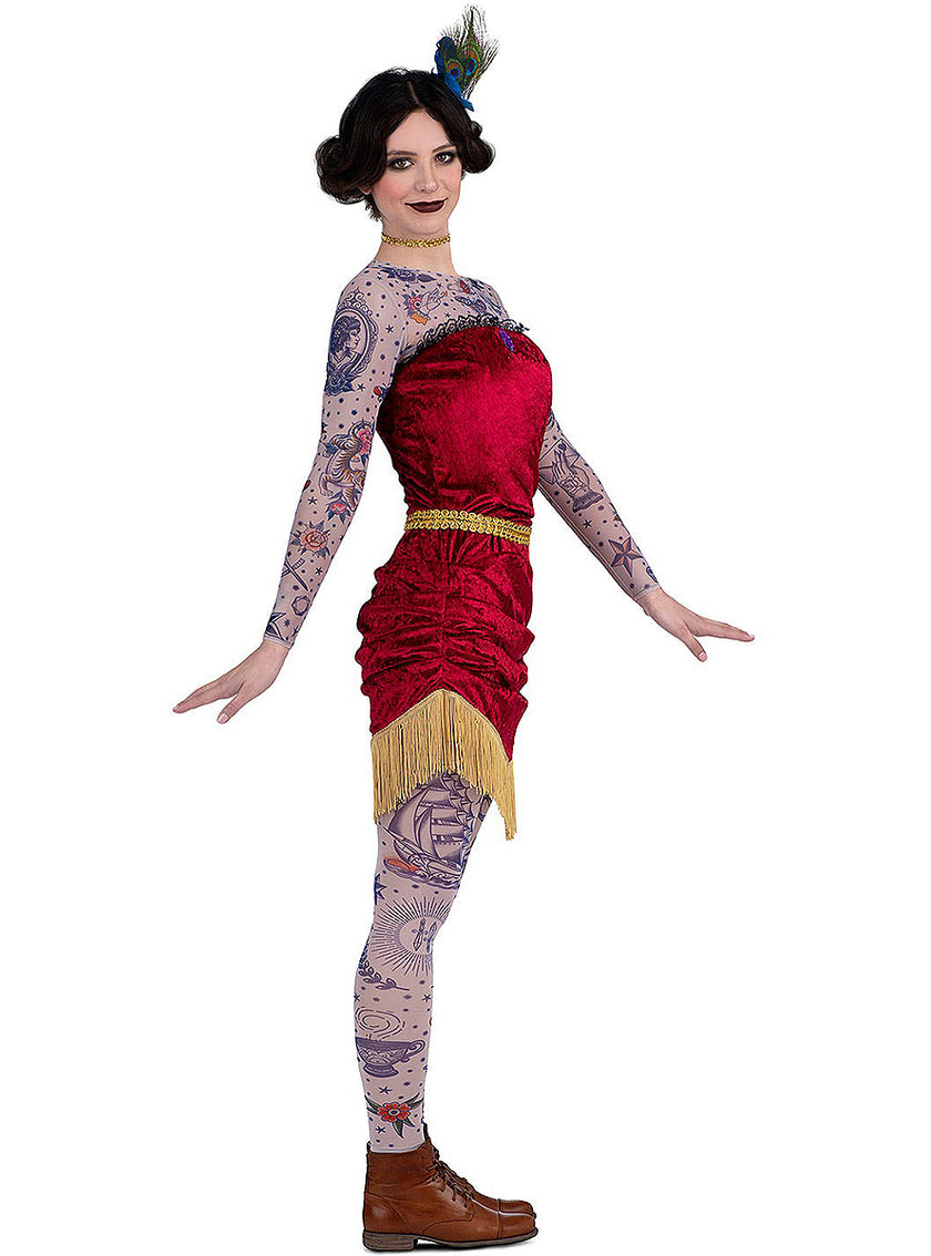 Déguisement cirque femme tatouée