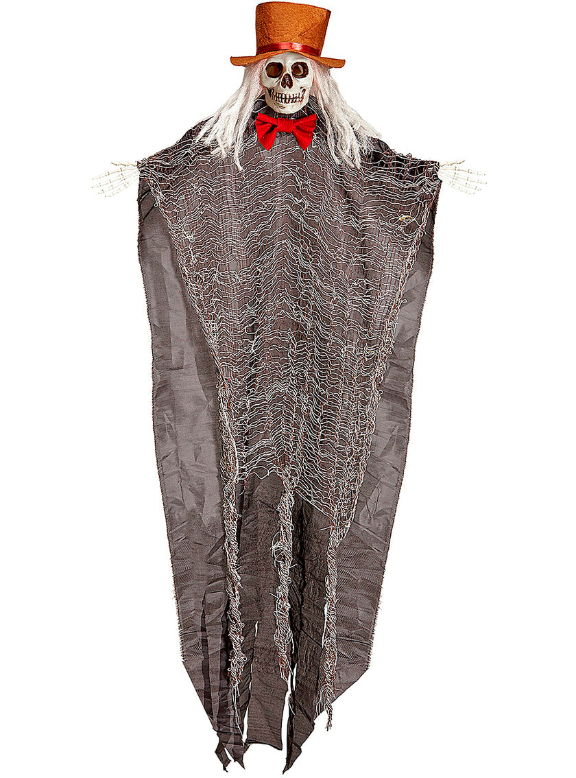 Figure suspendue de squelette avec lumière LED