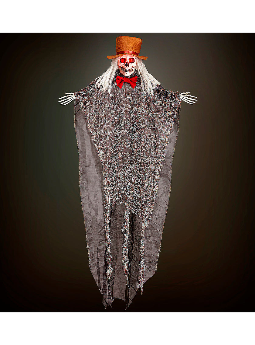 Figure suspendue de squelette avec lumière LED