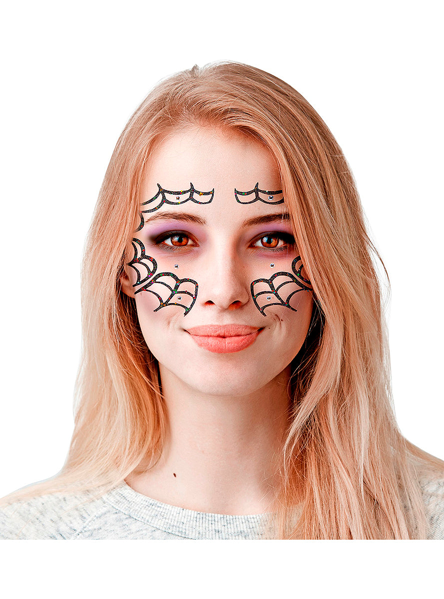 Bijoux visage araignée femme