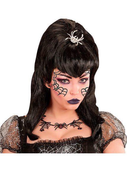 Bijoux visage araignée femme