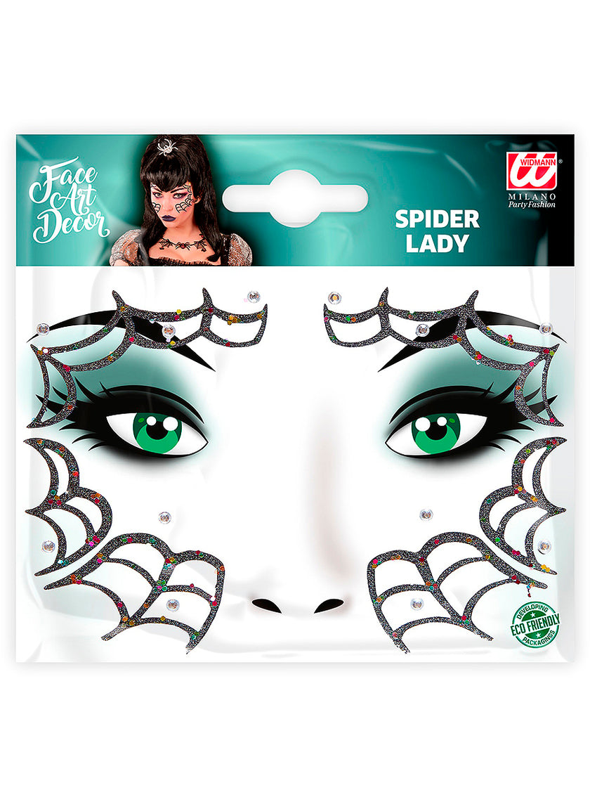 Bijoux visage araignée femme