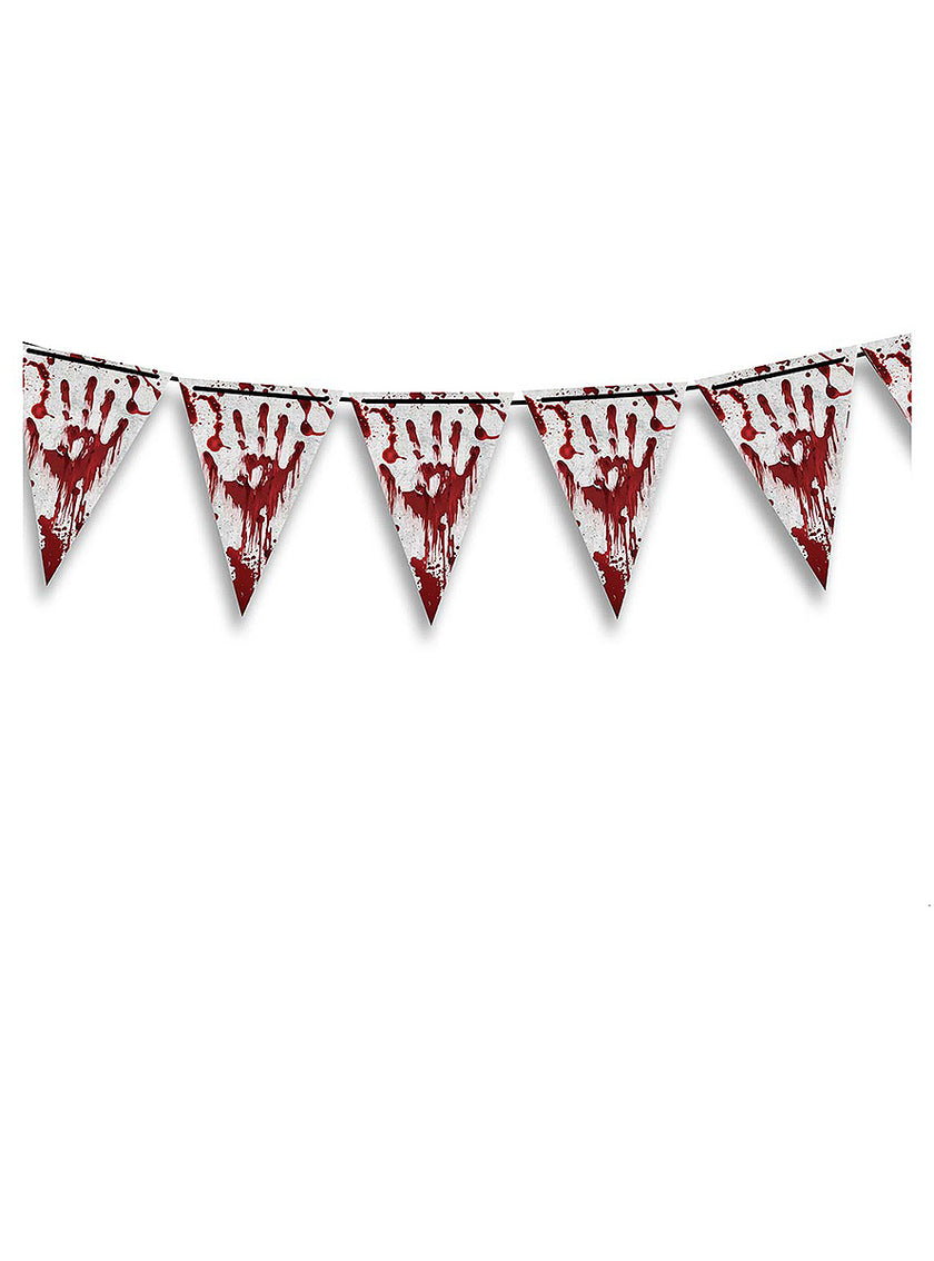 Guirlande à fanions en sang - Halloween