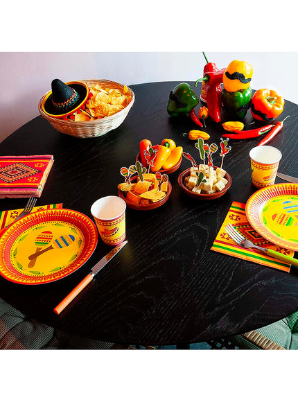 10 assiettes Mexique (22 cm)