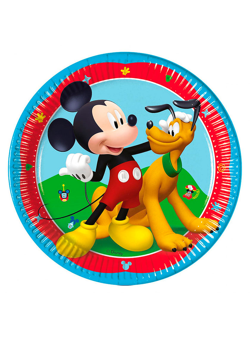 8 assiettes Mickey Mouse (20cm) - Club House