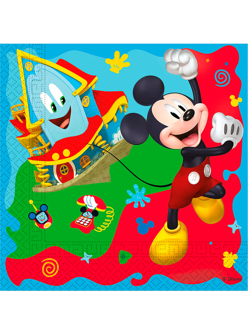 20 serviettes Mickey Mouse (33x33 cm) - Club house
