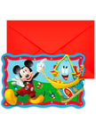 6 invitations Mickey Mouse - Club House