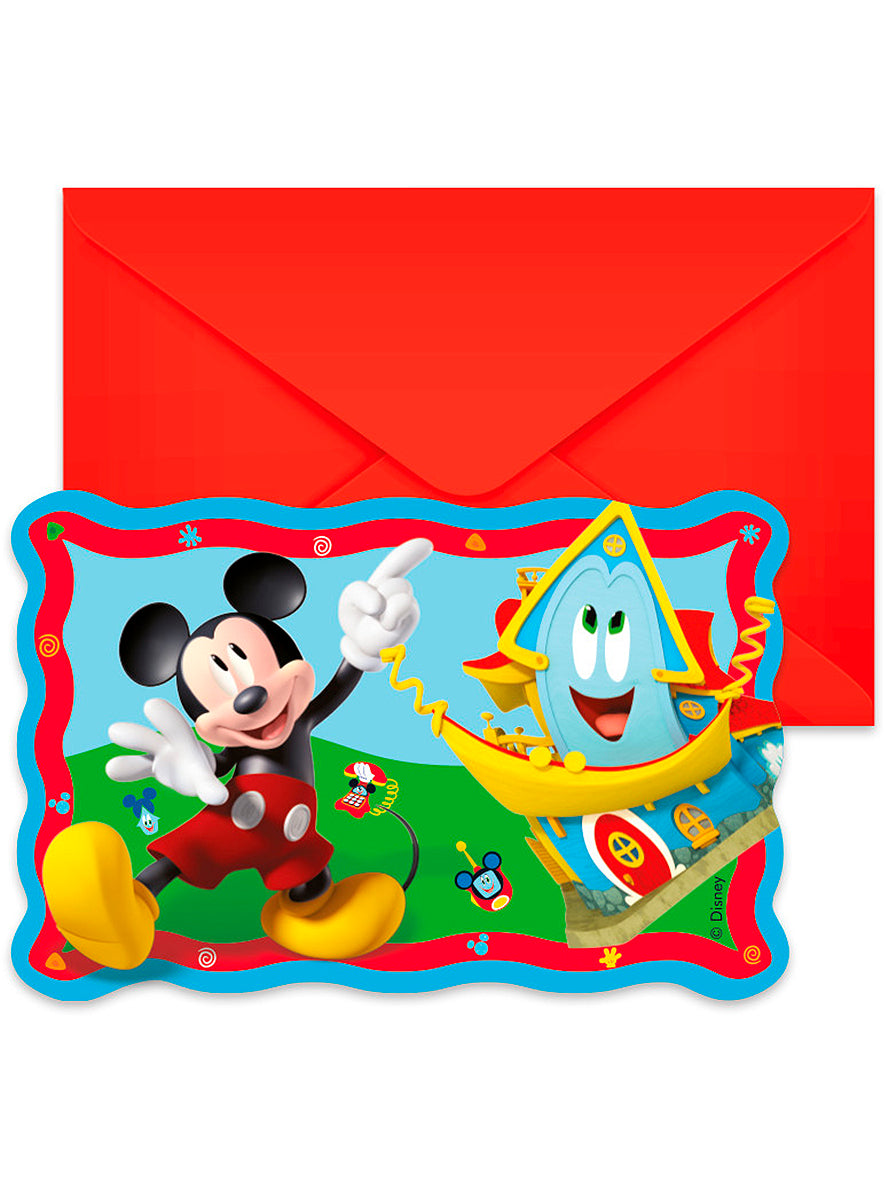 6 invitations Mickey Mouse - Club House