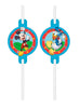 4 pailles Mickey Mouse - Club house