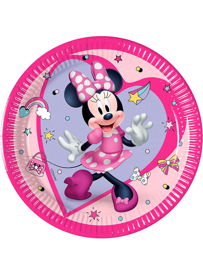 8 assiettes Minnie Mouse (20cm)