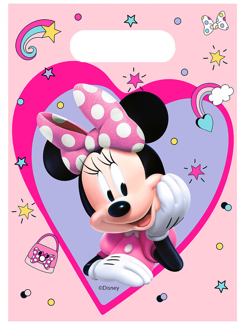 6 sachets à bonbons Minnie Mouse