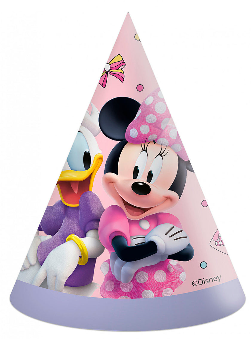 6 chapeaux de fête Minnie Mouse