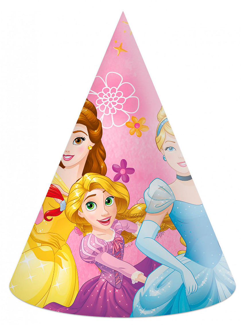 6 chapeaux de fête Princesses Disney