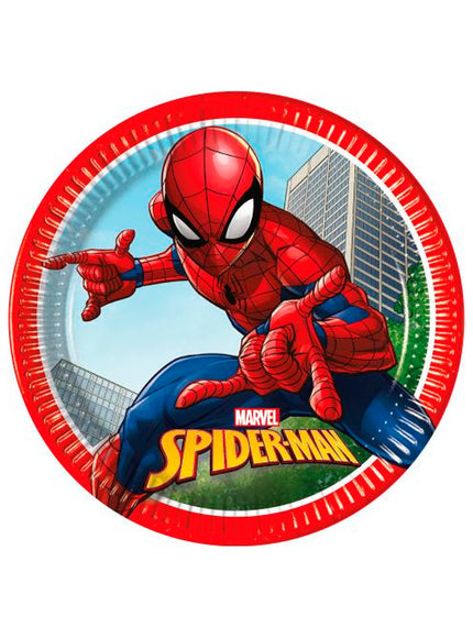 8 assiettes Spiderman (23cm) - Marvel