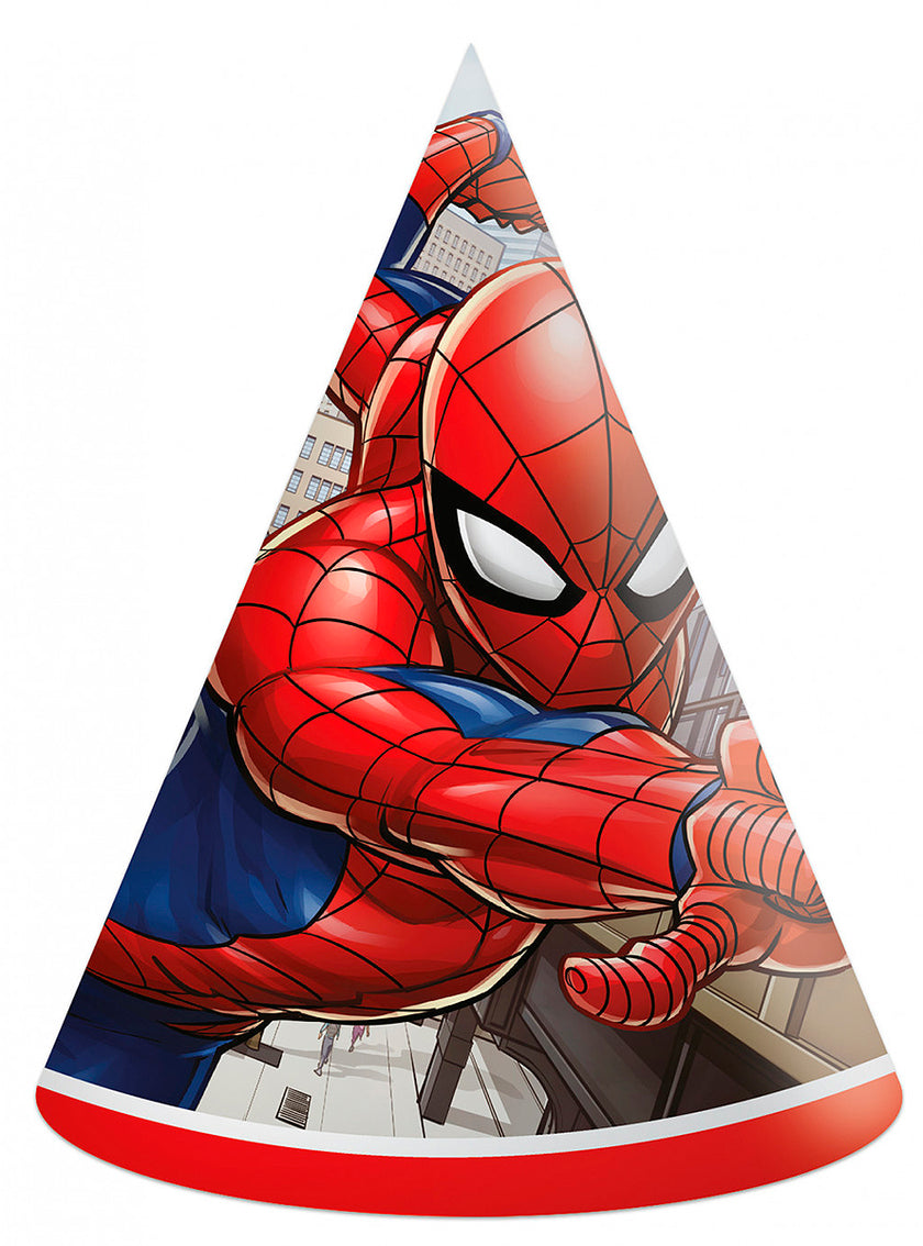 6 chapeaux de fête Spiderman - Marvel
