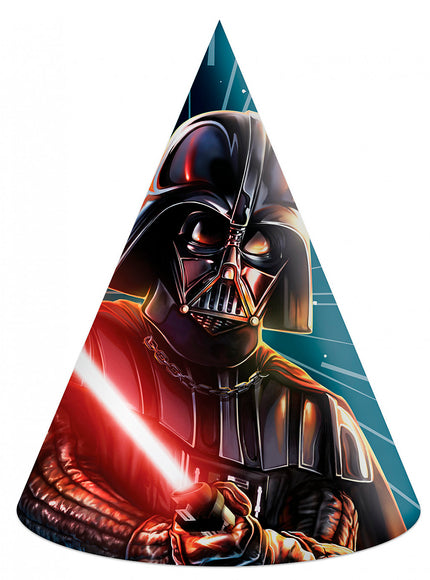 6 chapeaux de fête Star Wars