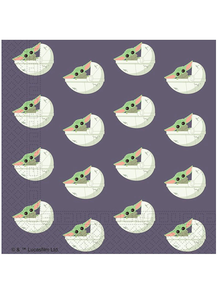 20 serviettes Baby Yoda The Mandalorian (33x33 cm)