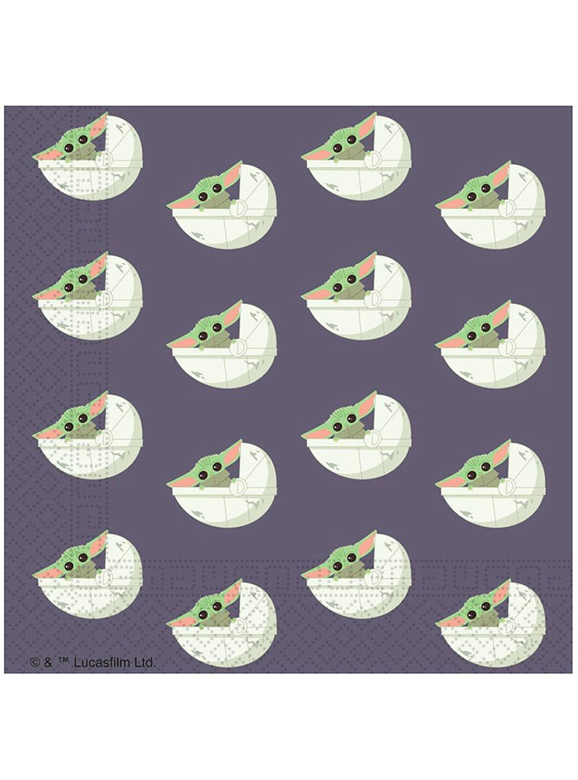 20 serviettes Baby Yoda The Mandalorian (33x33 cm)