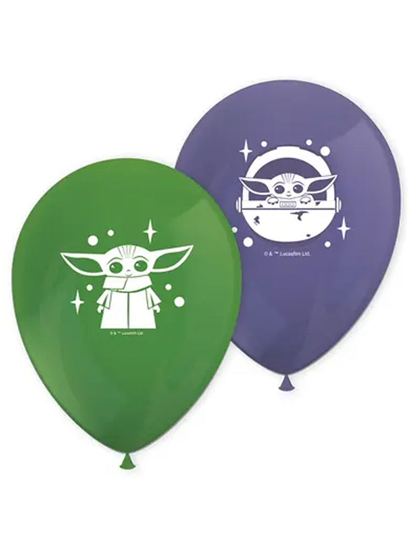 8 ballons Baby Yoda The Mandalorian (28 cm)
