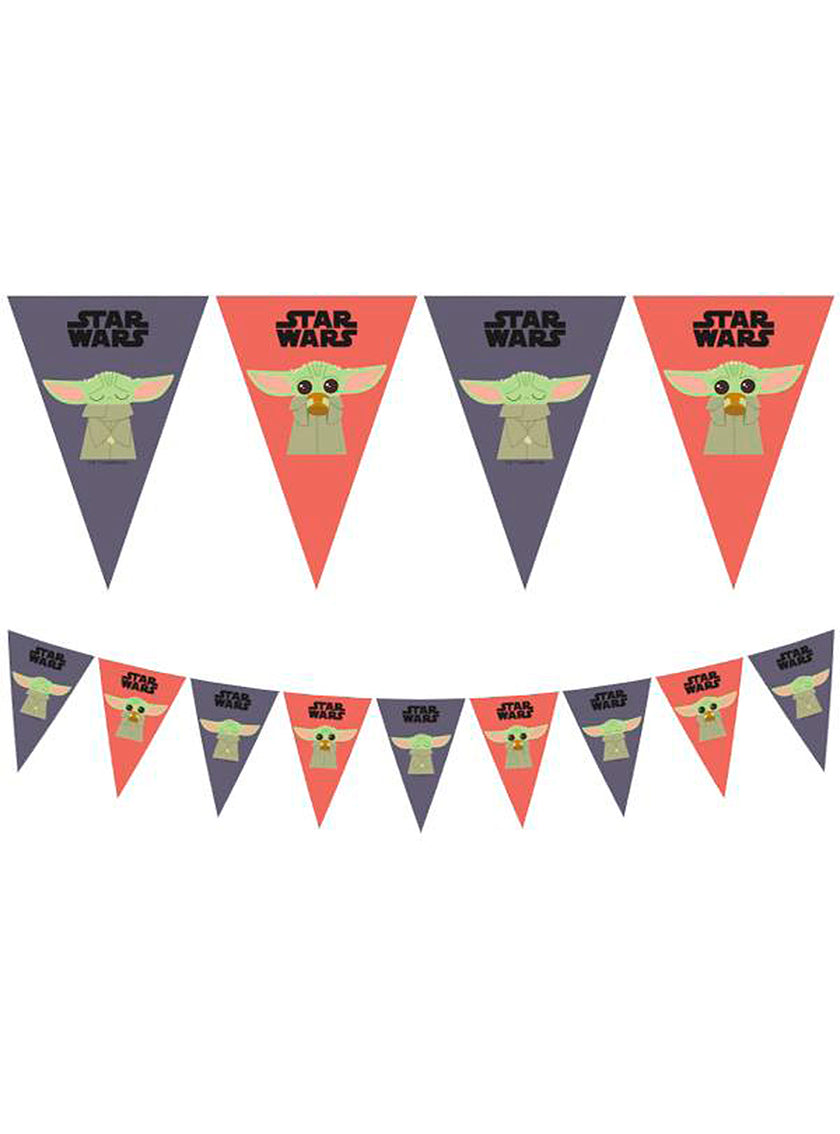 Guirlande à fanions Baby Yoda The Mandalorian