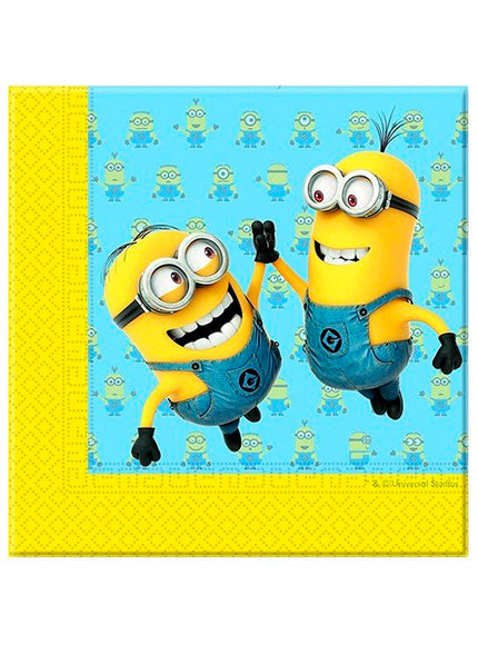 20 serviettes Minions (33x33 cm)