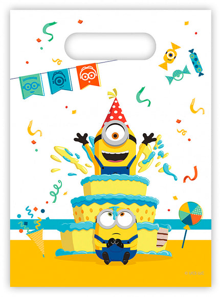 6 sachets à bonbons Minions