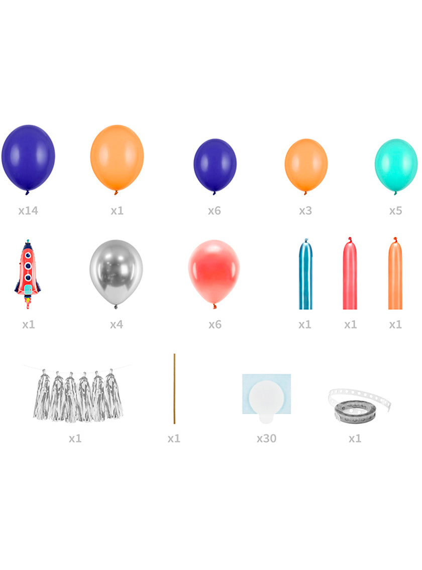 Guirlande ballons fusée