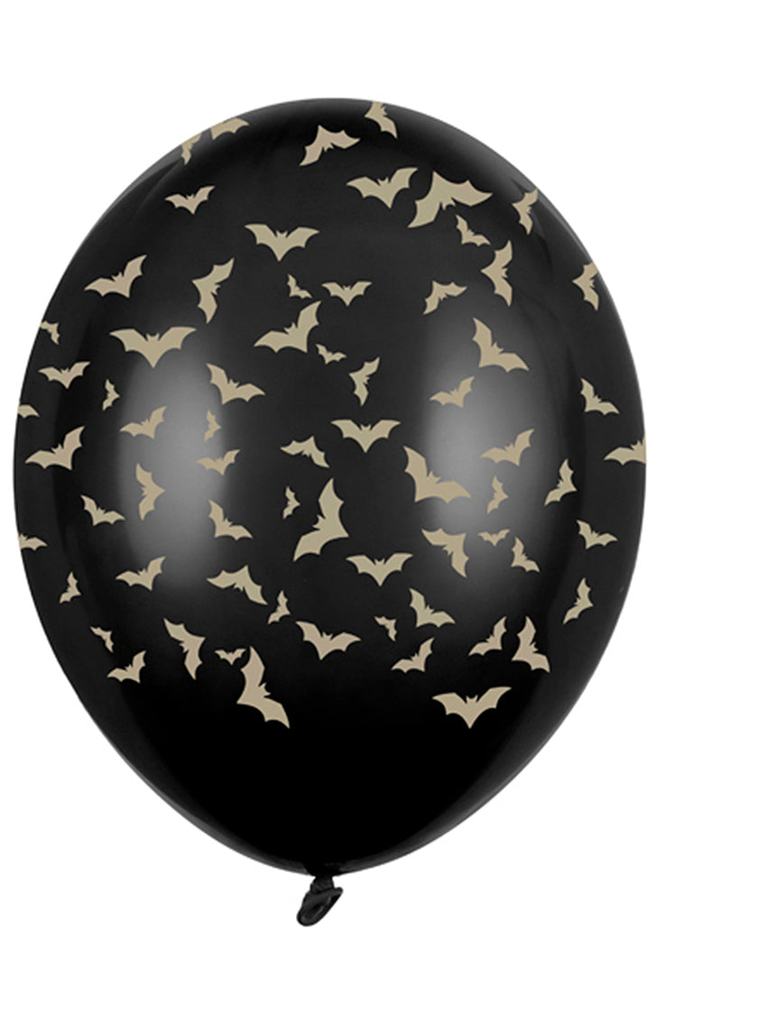 6 ballons chauve-souris
