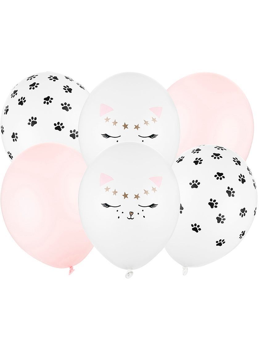 6 ballons chats