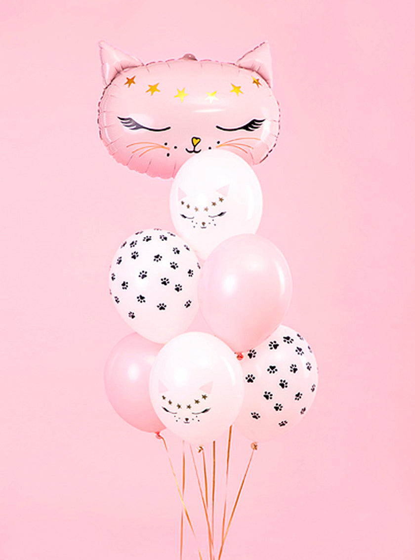 6 ballons chats